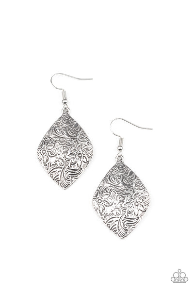 Flauntable Florals - Silver Earrings