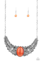 Celestial Eden - Orange Necklace
