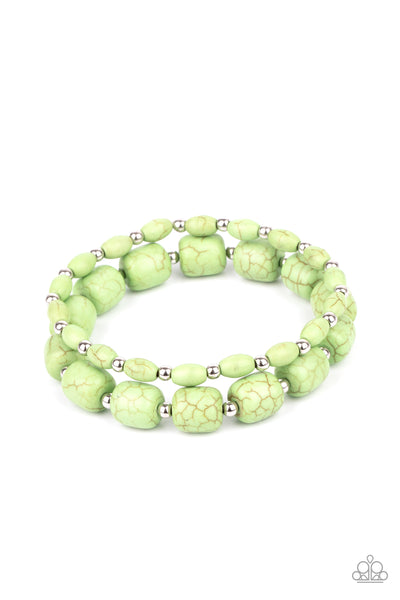 Colorfully Country - Green Bracelet