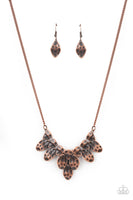 Rustic Smolder - Copper Necklace