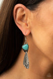 Going-Green Goddess - Blue Earrings