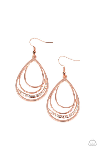 Outrageously Opulent - Copper Earrings