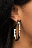 Borderline Brilliance - Black Hoop Earrings