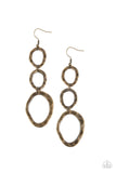 So OVAL It! - Brass Earrings