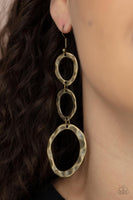 So OVAL It! - Brass Earrings