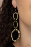 So OVAL It! - Brass Earrings