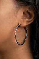By Popular Vote - Black Hoop Earrings