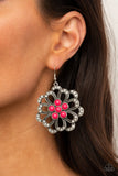 Dazzling Dewdrops - Pink Earrings
