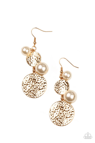 Pearl Dive - Gold Earrings