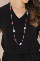 Glossy Glamorous - Pink Necklace