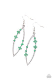 Flowery Finesse - Green Earrings