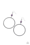 Work That Circuit - Purple Earrings