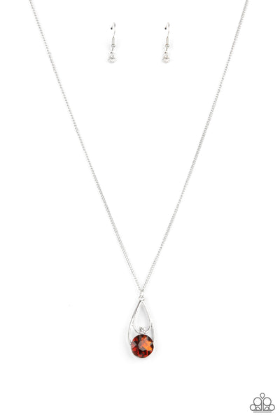 Gala Gleam - Brown Necklace