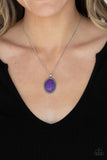 Tranquil Talisman - Purple Necklace