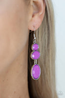 Tiers Of Tranquility - Purple Earrings