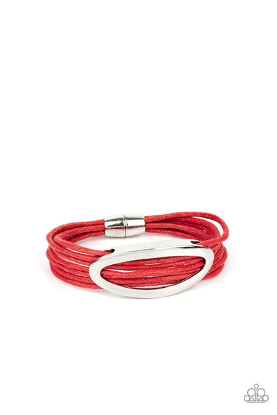 Corded Couture - Red Bracelet