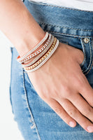 Fashion Fiend - Orange Wrap Bracelet